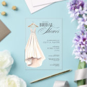 Wedding Gown Bridal Shower Invitation アクリル招待状 (インサイチュ (ウェディング))