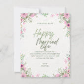 Wedding greetings 出欠カード (正面)