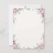 Wedding greetings 出欠カード (裏面)