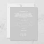 Wedding Grey 3 Photos Collage Budget Branches (裏面)