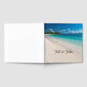 Wedding Guest Book Beach Custom Keepsake ゲストブック (全面)