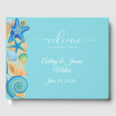 Wedding Guest Book-Beach Shells ゲストブック (正面)