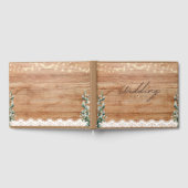 Wedding Guest book Rustic Theme ゲストブック (全面)
