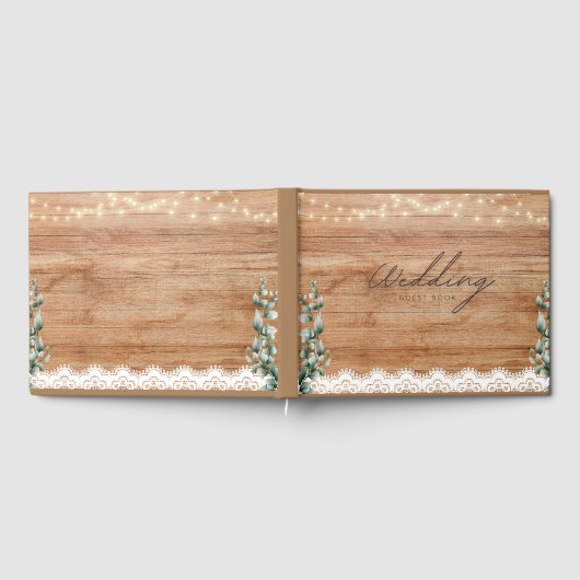Wedding Guest book Rustic Theme ゲストブック (全面)