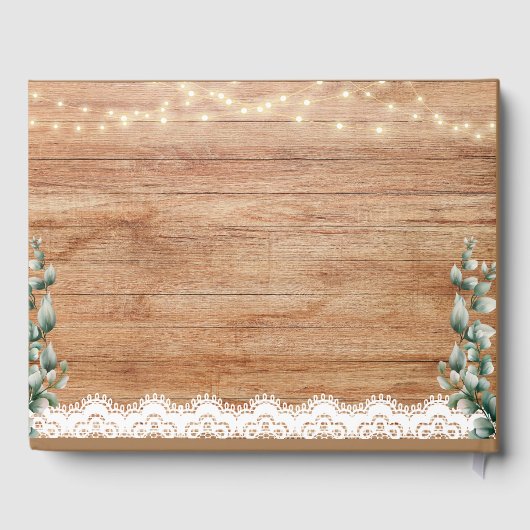 Wedding Guest book Rustic Theme ゲストブック (裏面)
