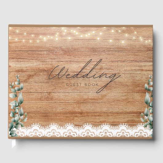 Wedding Guest book Rustic Theme ゲストブック (正面)