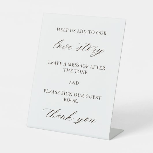 Wedding Guest Book Sign 台座サイン (正面)