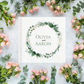 Wedding Guest Book with Botanical Wreath Cover ノートブック