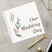 Wedding Guest Book with Romantic Botanical Design ノートブック
