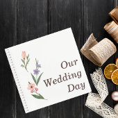 Wedding Guest Book with Romantic Botanical Design ノートブック