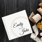 Wedding Guest Book with Terracotta Circle ノートブック