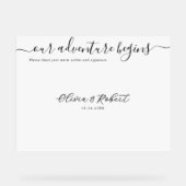 Wedding Guestbook Signature Acrylic Sign アクリルサイン (正面)