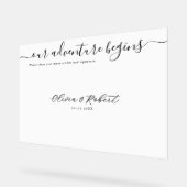 Wedding Guestbook Signature Acrylic Sign アクリルサイン (傾斜)