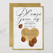 Wedding-Heart Carving Invitation 招待状 (正面/裏面)