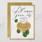 Wedding-Heart Carving Invitation 招待状 (正面/裏面)