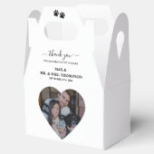 Wedding Heart Photo Couple Pet Dog My Humans フェイバーボックス (オープン)
