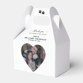 Wedding Heart Photo Couple Pet Dog My Humans フェイバーボックス