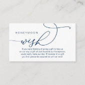 Wedding Honeymoon Wish, Wishing Well Gifts in Cash エンクロージャーカード (正面)