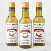 Wedding Hot Sauce Label HS037tr ワインラベル (ボトル)