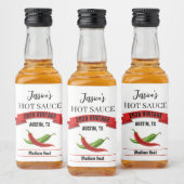 Wedding Hot Sauce Label HS039rt リキュールボトルラベル (ボトル)