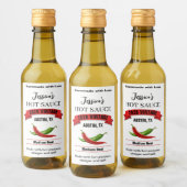 Wedding Hot Sauce Label HS039tr ワインラベル (ボトル)