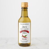 Wedding Hot Sauce Label HS039tr ワインラベル (正面)