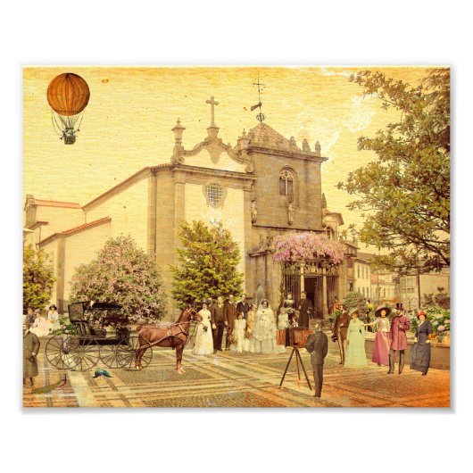 Wedding in the Coimbras' Chapel. Braga - Portugal フォトプリント (正面)