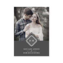 Wedding Initials Ornamental Lace Sophisticated