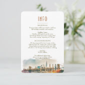Wedding Insert INFO and Details New York Invitatio 招待状 (スタンド正面)