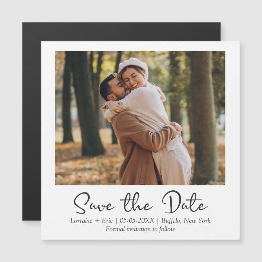 Wedding Instant Photo Effect Engaged Couple (正面/裏面)