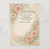 Wedding invitatiion エンクロージャーカード (裏面)