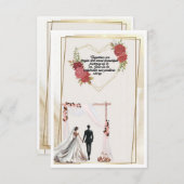 wedding invitation (正面/裏面)