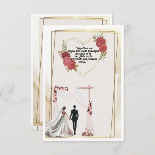 wedding invitation (正面/裏面)