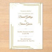 wedding invitation アクリル招待状 (正面)