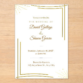 wedding invitation アクリル招待状