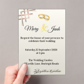 Wedding Invitation アクリル招待状 (インサイチュ (ポータブル))
