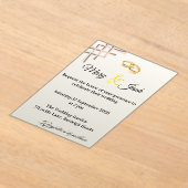 Wedding Invitation アクリル招待状 (レイダウン)