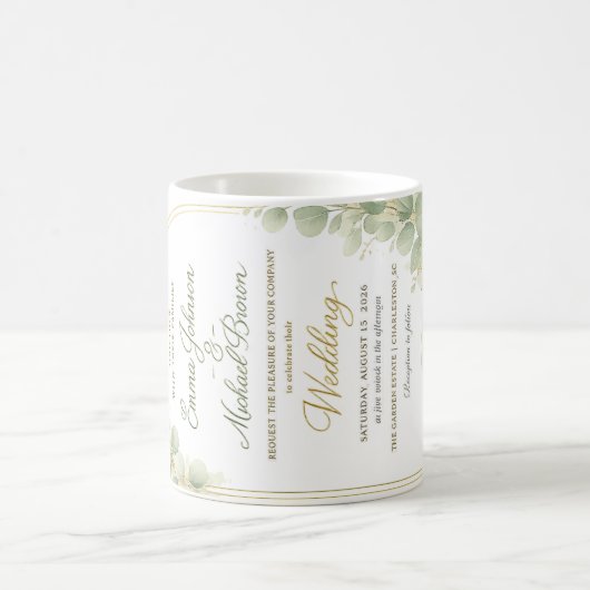 wedding invitation コーヒーマグカップ (中央)