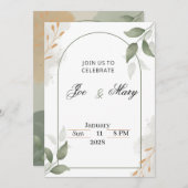 Wedding invitation サンキューカード (正面/裏面)