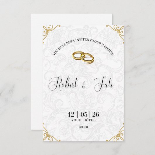 Wedding invitation サンキューカード (正面/裏面)