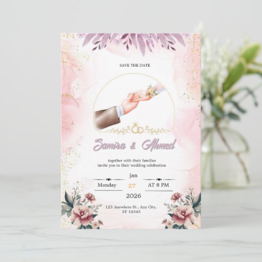 Wedding invitation  シーズンカード (スタンド正面)