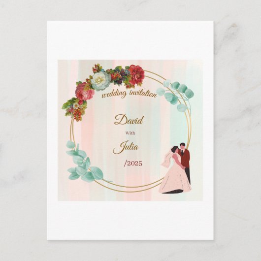 wedding invitation ポストカード (正面)