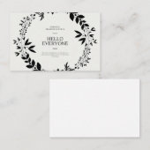 wedding invitation 名刺 (正面/裏面)