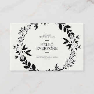 wedding invitation 名刺