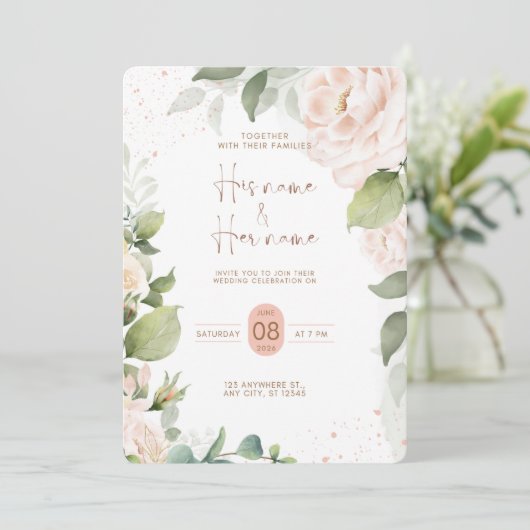 Wedding invitation 招待状 (スタンド正面)