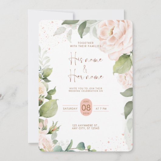 Wedding invitation 招待状 (正面)