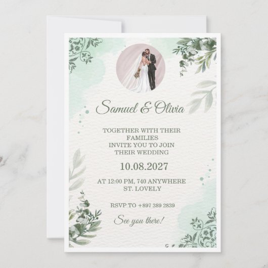 wedding invitation 招待状 (正面)