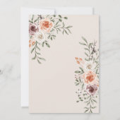 wedding invitation  招待状 (裏面)