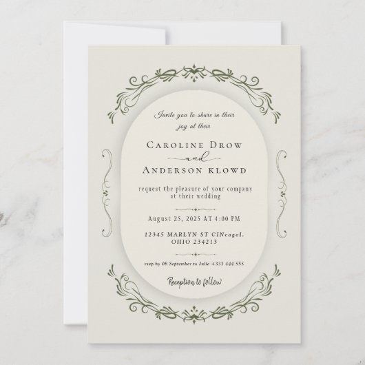 Wedding Invitation 招待状 (正面)