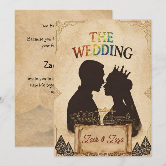 Wedding Invitation  招待状 (正面/裏面)